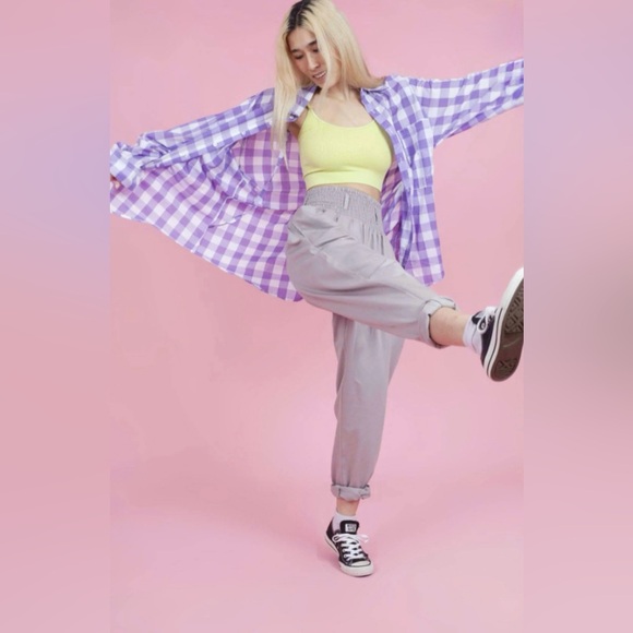 Alexa Organic Cotton Trousers in Opal Grey - Picture 4 of 4